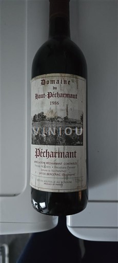 Tây Nam Pécharmant Domaine Haut-Pécharmant 1986