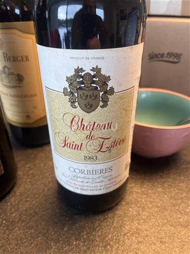 Langvedok Corbières Château Saint Estève 1983