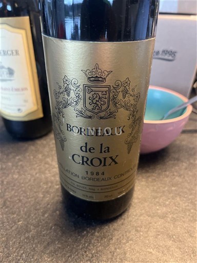 Bordeaux Bordeaux de la Croix 1984