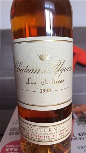 Bordeaux Sauternes Château Yquem 1998