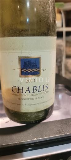 Vine Blanc sec 2001 Inconnu 2001 Frankrig Bourgogne Chablis AOC