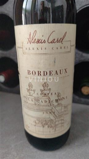 Bordeaux Château Ricaudachonne Alexis Carel 1994