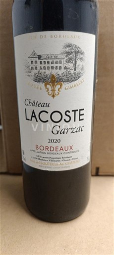 Bordeaux Château Lacoste Garzac 2020