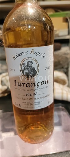 Tây Nam Jurançon Cave de Gan Réserve Royale 2017