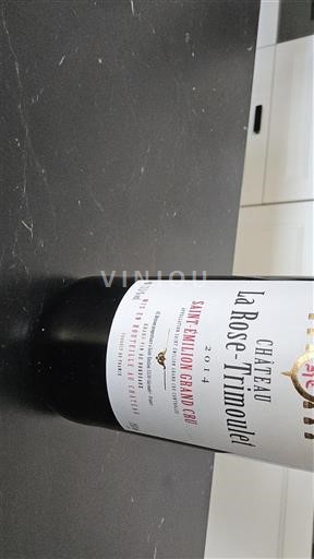 Burdeos Saint-Émilion Gran Cru Grand Cru Château La Rose-Timoulet 2014