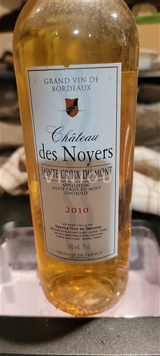 Bordeaux Sainte-Croix-Du-Mont Château S Noyers 2010