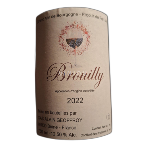 Bourgogne SAS ALAIN GEOFFROY Brouilly 2022