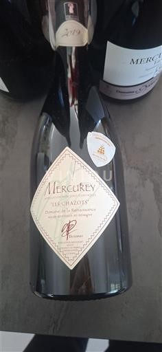 Borgogna Mercurey Domaine La Monette Les Chazots 2019