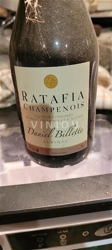 Šampanja Ratafia champenois Daniel Billette Neleten.