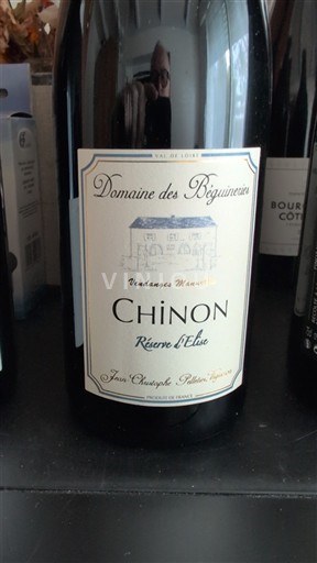 Loirevallei Chinon Domaine S Béguineries Réserve d'Élue Niet-geïntegreerd