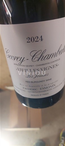 Burgund Gevrey-chambertin Frédéric Esmonin Vieilles Vignes Les Jouises 2024