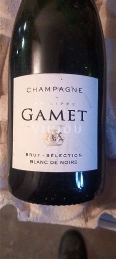 Champaña Champán Philippe Gamet Brut Sélection Blanc de Noirs Sin añada