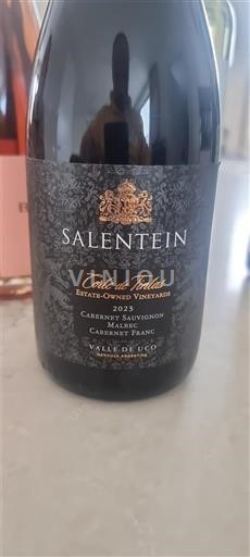 Mendoza Thung lũng Uco Salentein Côtes du Tunuyán Estate-Owned Vineyards 2023