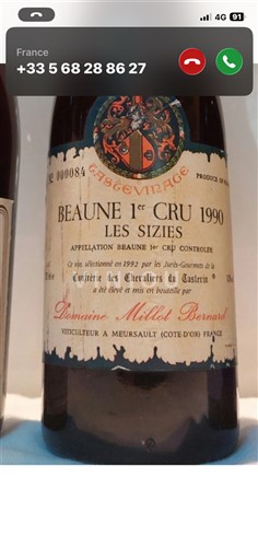 Burgundija Ni doloceno Premier Cru Domaine Michel Bonnard Les Sizies 1990