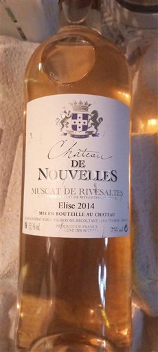 Rosellón Muscat de Rivesaltes Château Nouvelles Elise 2014