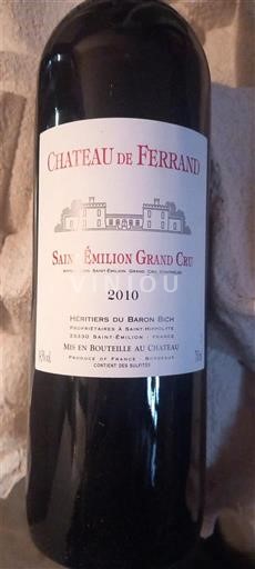 Bordeaux Saint-Émilion Grand Cru Grand Cru Château Ferrand 2010