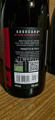 Сицилія Терре Січіліане Frank Cornelissen Susucaru 2024