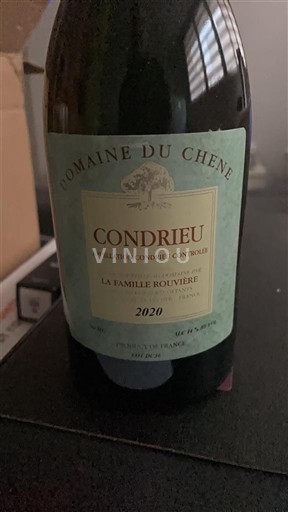 Rhône Valley Condrieu Domaine Chêne La Famille Rouvière 2020