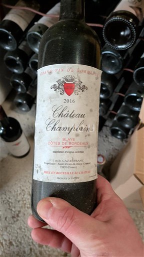 Bordeaux Blaye-Côtes-de-Bordeaux Château Champlain 2016