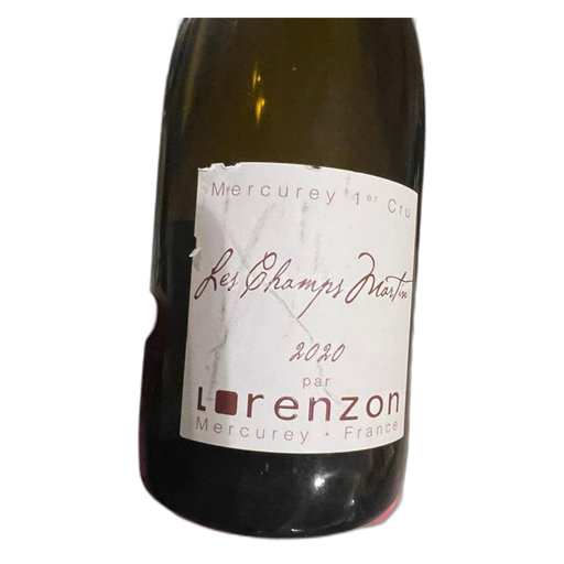 Bourgogne Mercurey Premier Cru Domaine Lorenzon Les Champs Martin 2020