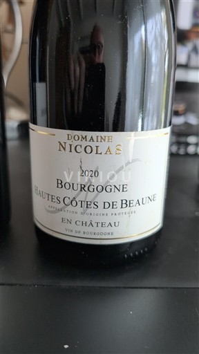 Bourgogne Hautes Côtes de Beaune Domaine Nicolas En Château 2020
