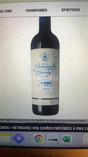 Burdeos Saint-Émilion Gran Cru Château Lamarzelle Cormey 2021
