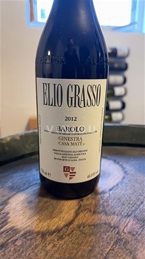 Piemonte Barolo Elio Grasso Ginestra Casa Maté 2012