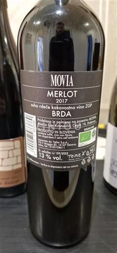 Primorska Brda Movia Merlot 2017