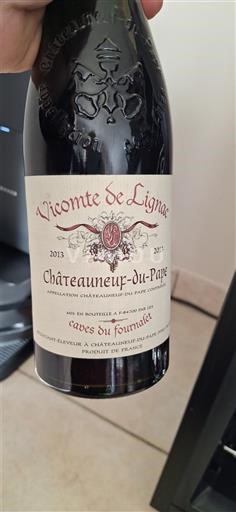 Rona dolina Châteauneuf-du-Pape Caves du Fournas Vicomte de Lignac 2013