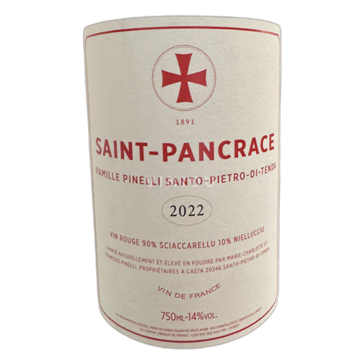 Corsica Domaine Pinelli Saint pancrace 2022