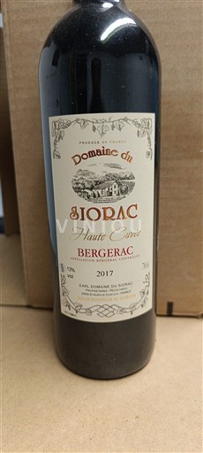 Tây Nam Bergerac Domaine Siorac Haute 2017