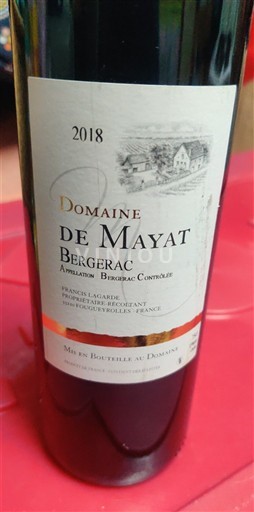Tây Nam Bergerac Domaine Mayat 2018