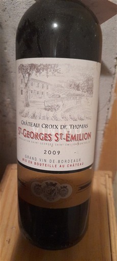 Bordeaux Saint-Georges-Saint-Émilion Château Croix de Thomas 2009