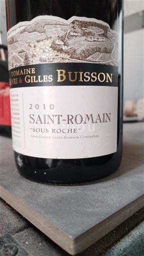 Bourgogne Saint-Romain Domaine Henri & Gilles Buisson Sous Roche 2010