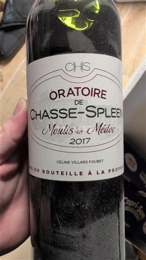 Bordeaux Moulis-en-Médoc Chasse-Spleen Oratoire de Chasse-Spleen 2017