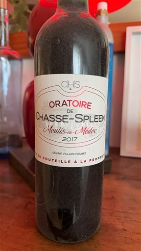 Bordeaux Moulis-en-Médoc Chasse-Spleen Oratoire de Chasse-Spleen 2017