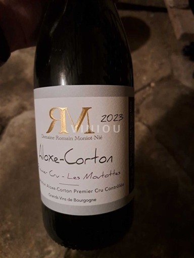 Bourgogne Aloxe-Corton Premier Cru Domaine Romain Moniot-Nié Premier Cru - Les Moutottes 2023