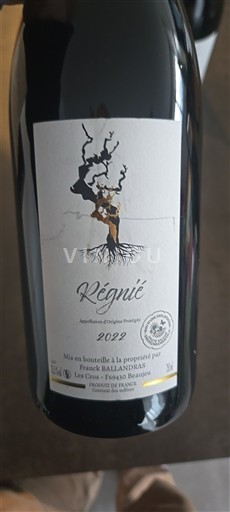 Beaujolais Régnié Franck Balandras 2022