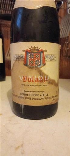 Borgogna Volnay Sermet Père et Fils 1999