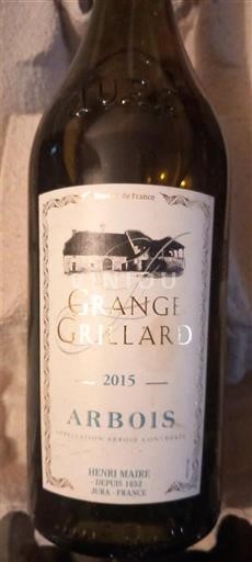 Jura Arbois Henri Maire Grange Grillard 2015