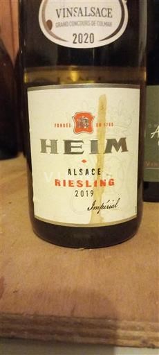 Alsácia Heim Riesling Impérial 2019