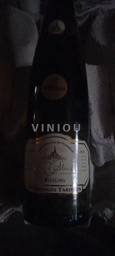 Alsácia Vendanges Tardives Cave Vinicole de Hunawihr 2020