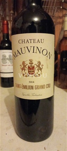 Burdeos Saint-Émilion Gran Cru Château Mauvinon Vignobles Tribaudeau 2014