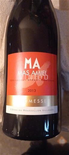 Roussillon Côtes du Roussillon Villages Mas Amiel Muscat de Rivesaltes Messe 2013