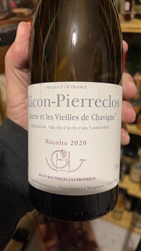 Bourgogne Mâcon og mâcon-landsbyer Vignerons à Vergisson Cuvette et les Vieilles de Chavigne 2020