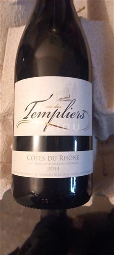 Rhônevallei Côtes-du-rhône Clos des Templiers 2014