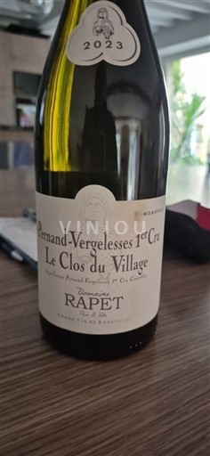 Burgundy Pernand-Vergelesses Premier Cru Domaine Rapet Le Clos du Village 2023