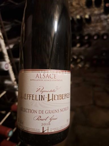 Alsace Pinot xám Sélection de Grains Nobles Vignoble Heffelin-Heyberger 2018