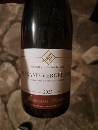 Burgundy Pernand-Vergelesses Jonathan Bonvalot 2022