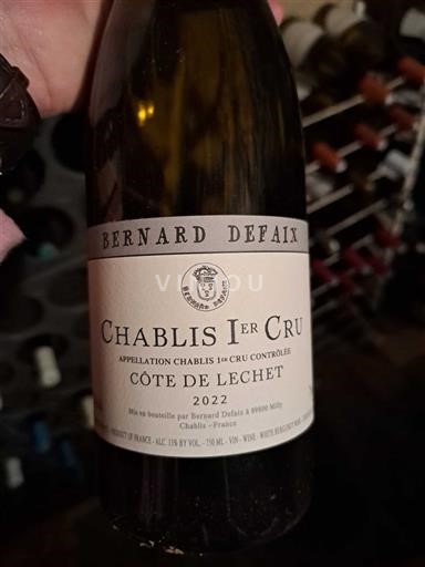 Bourgogne Chablis Premier Cru Domaine Bernard Defaix Côte de Lechet 2022
